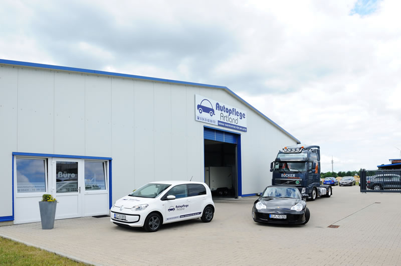 Autopflege Artland Gebäude und Fahrzeuge